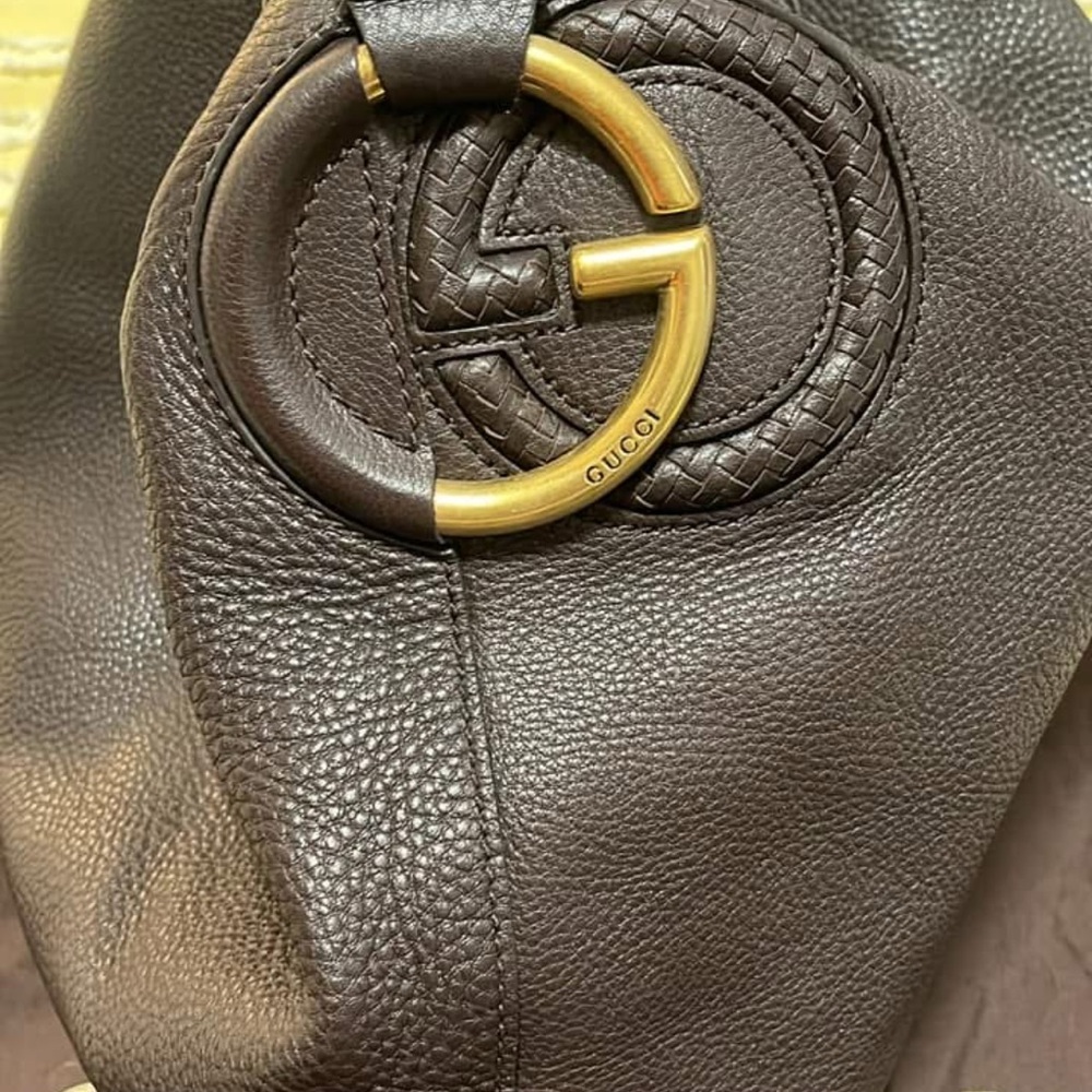 Gucci Brown Leather Handbag